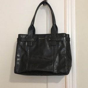 Cole Haan Black Leather Tote Bag